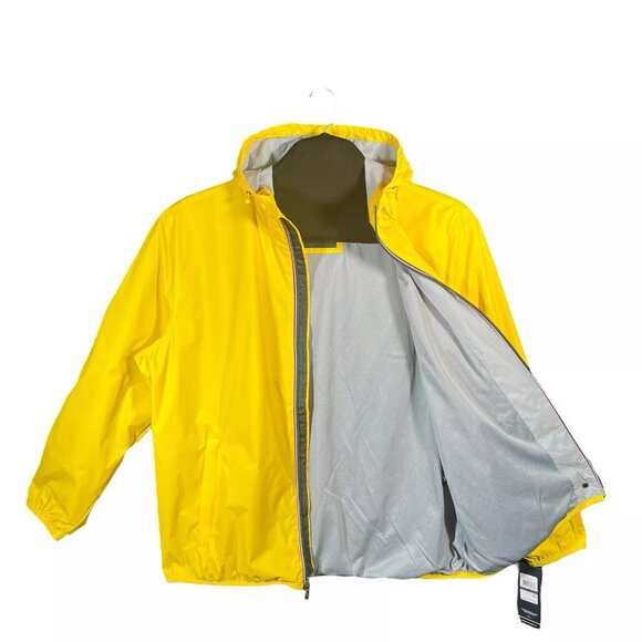 Tommy Hilfiger Men's Rain Jacket Size XXL Yellow Water-Wind Resistant Breathable - Picture 13 of 16
